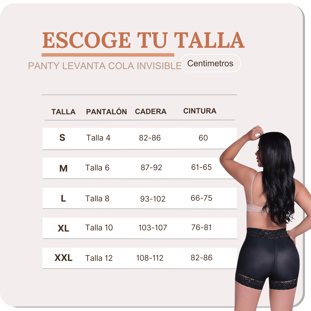 Panty Levanta Cola Invisible – Realce al Instante, Envío Gratis