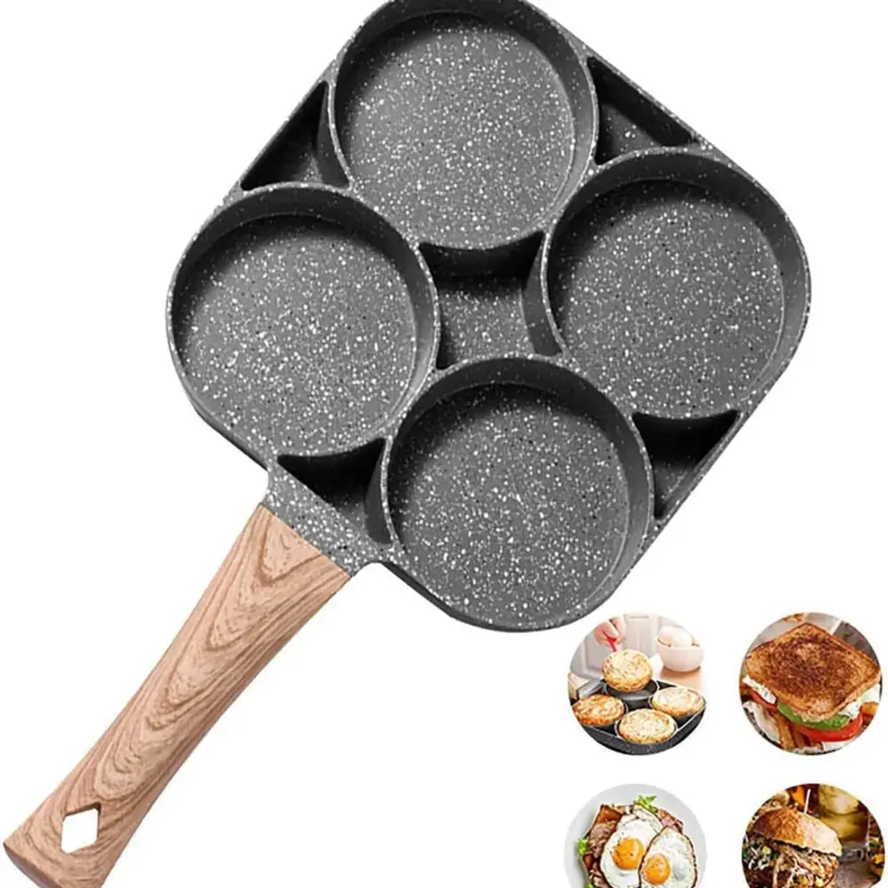 FlavorStone Quad - Sartén Antiadherente 4 Puestos