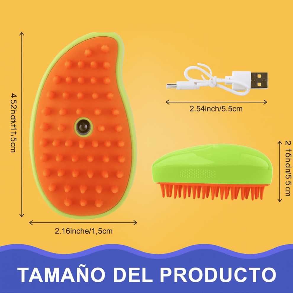 PetSphere™ Cepillo a Vapor Suave para Mascotas