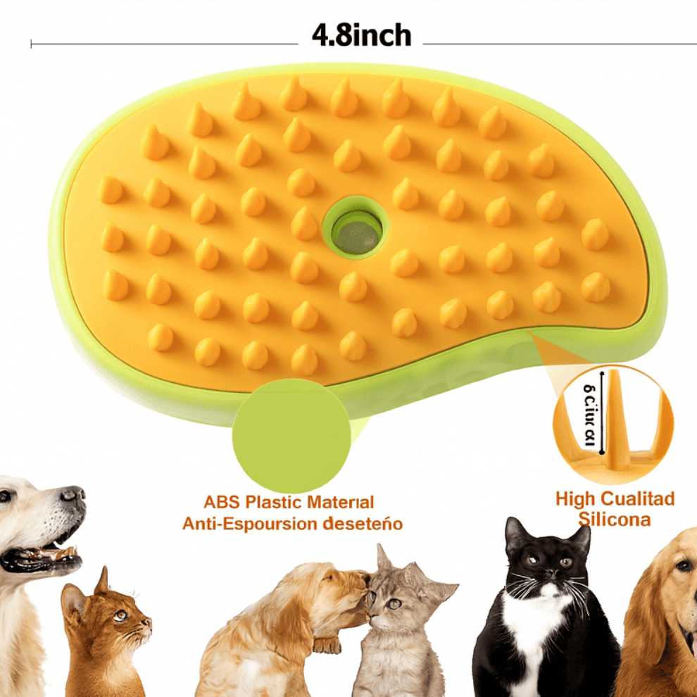 PetSphere™ Cepillo a Vapor Suave para Mascotas