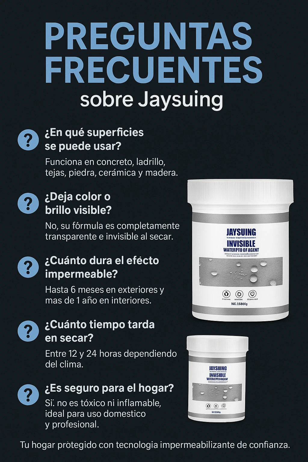 Impermeabilizante Transparente sella filtraciones, moho y humedad sin obras