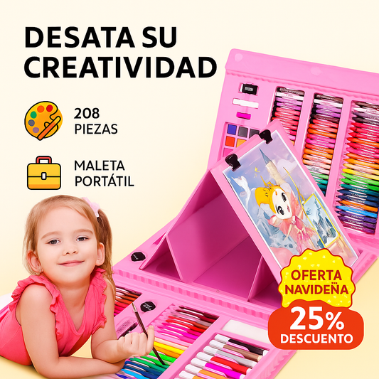 El set de arte definitivo: 208 herramientas, creatividad sin límites